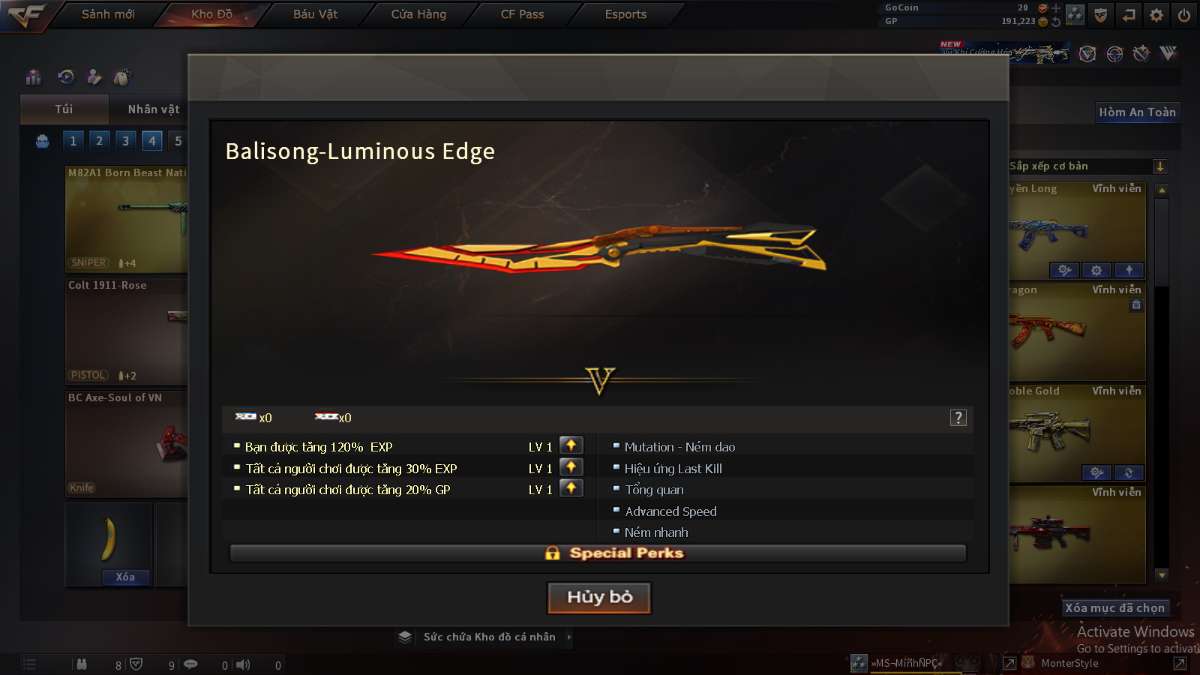 shop acc cf uy tin gia re